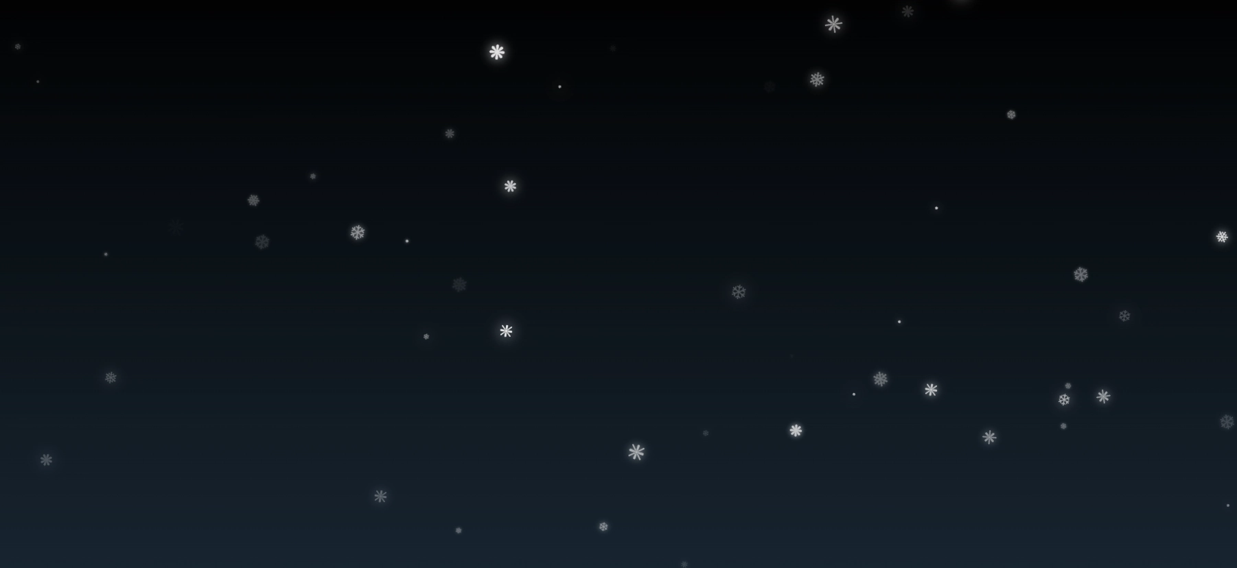 纯CSS雪花飘落动画源码