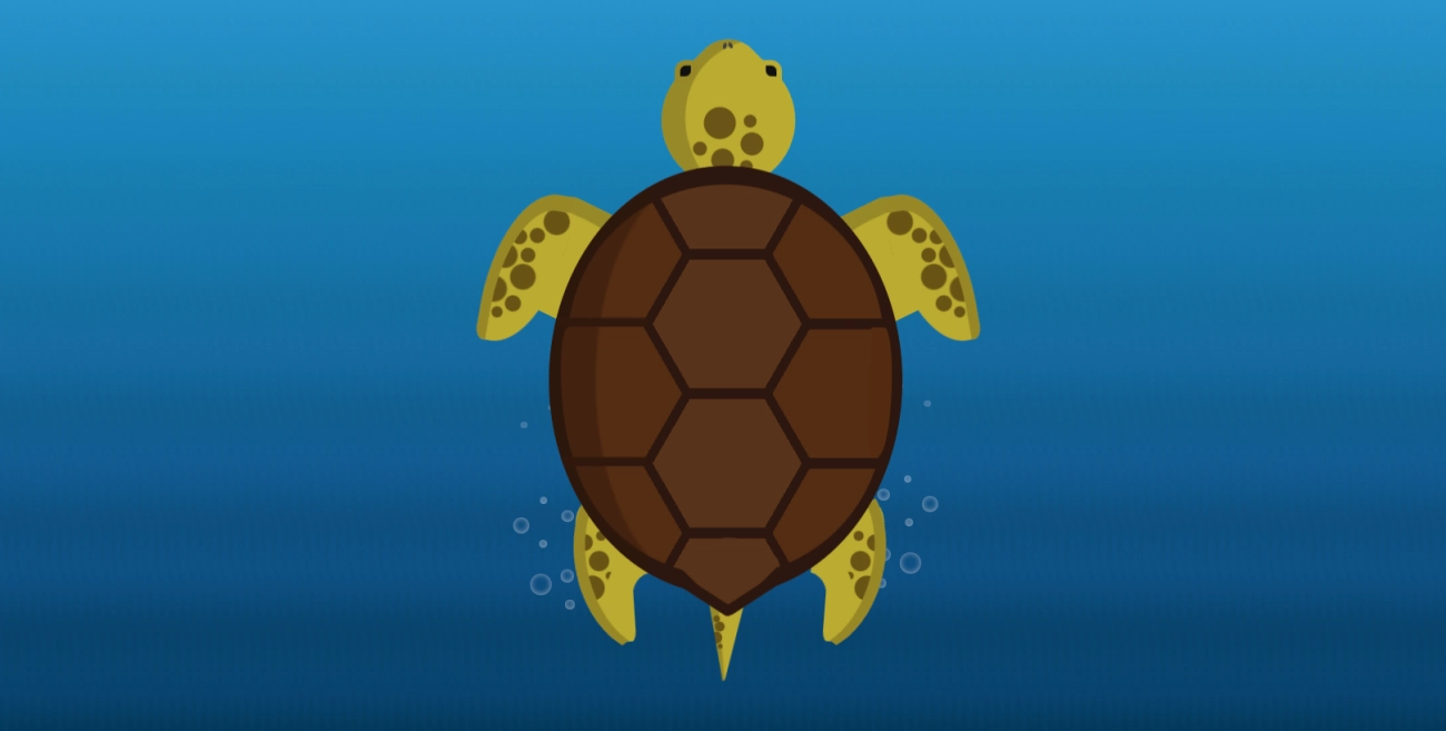 纯CSS海龟游泳动画源码下载