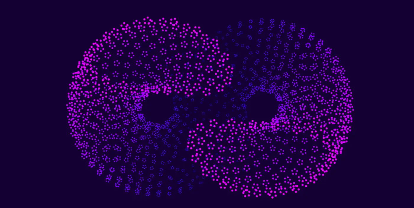 纯CSS星系能量场组成的无限符号动感动画源码