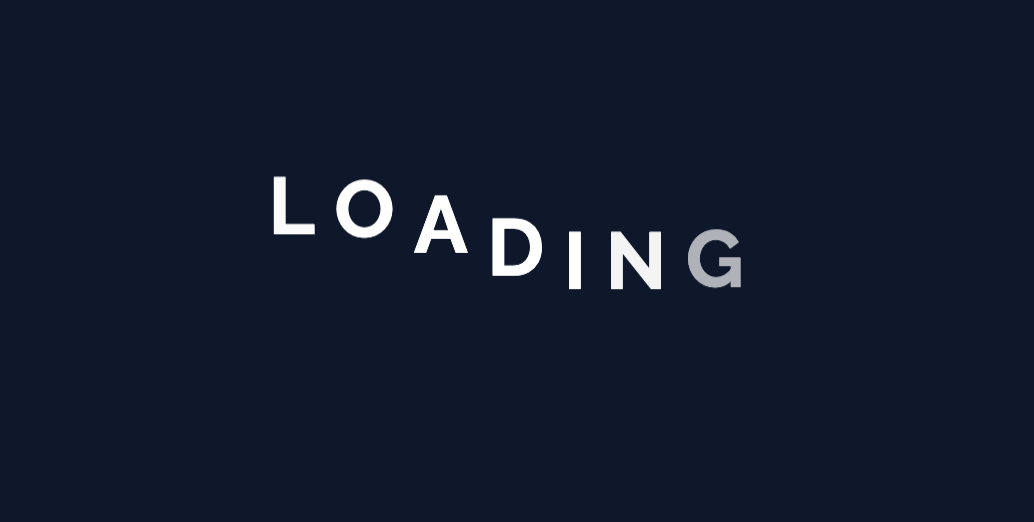 CSS字母重组LOADING飘逸效果加载动画源码