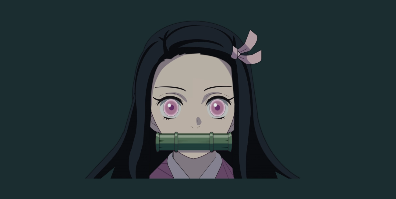 纯CSS实现的灶门祢豆子人物外观形象画