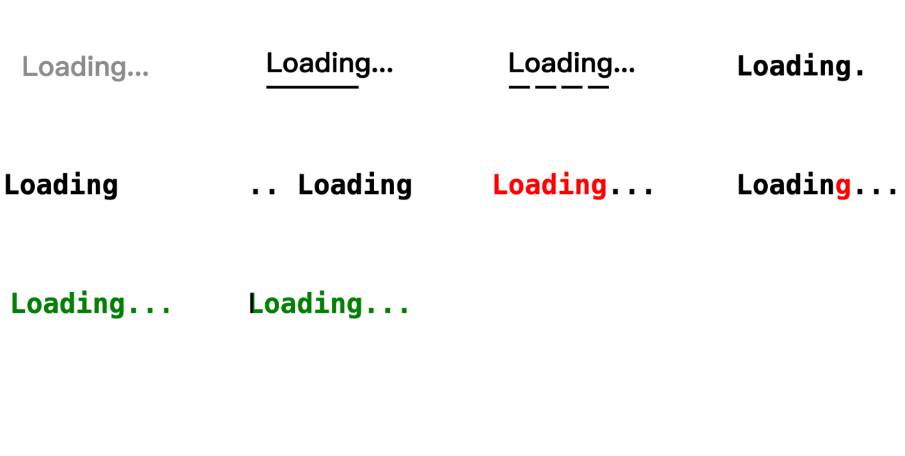 CSS实现10款经典动态Loading文本加载器合集源码