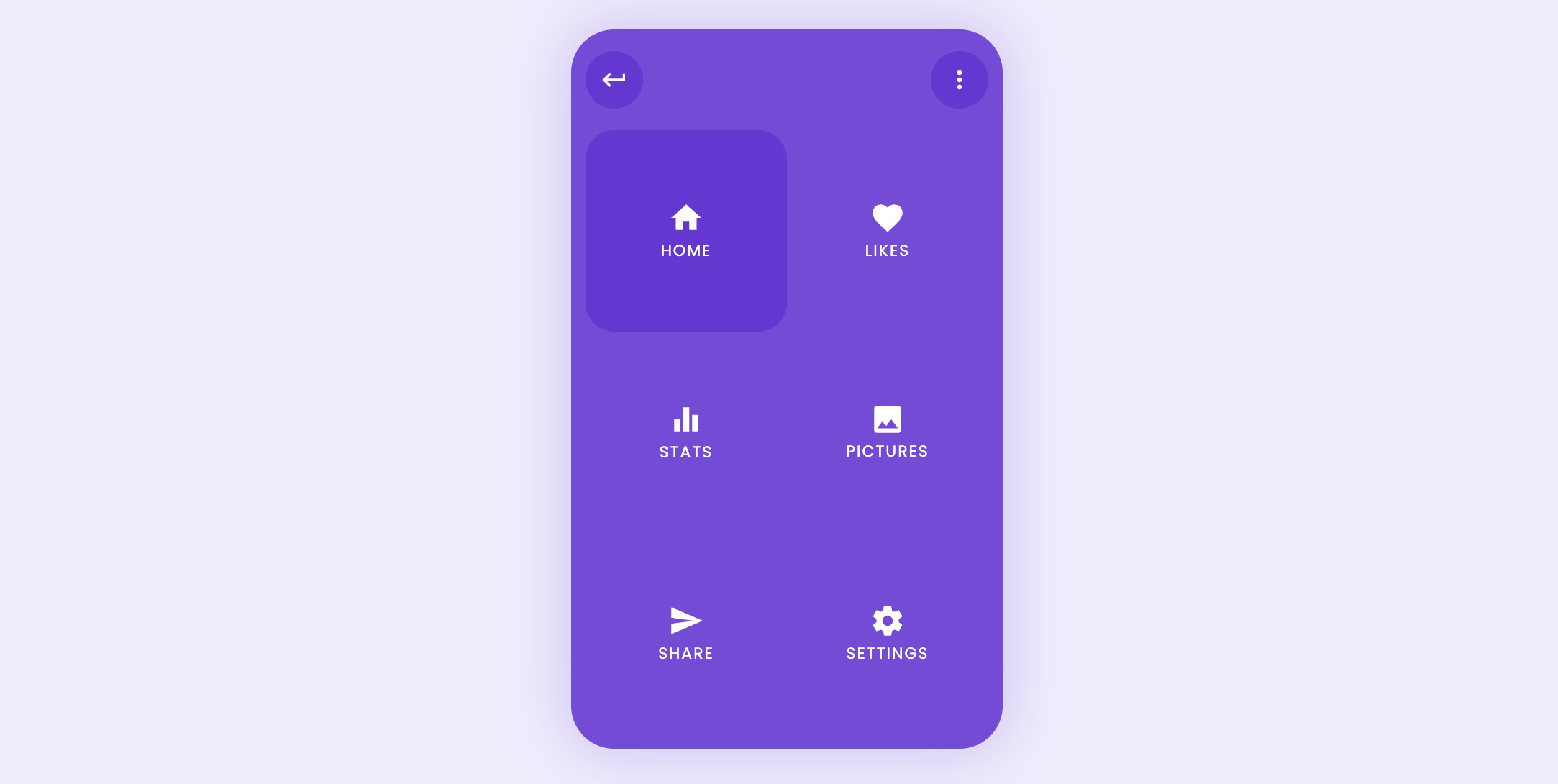 CSS+JS简约风移动端菜单交互效果