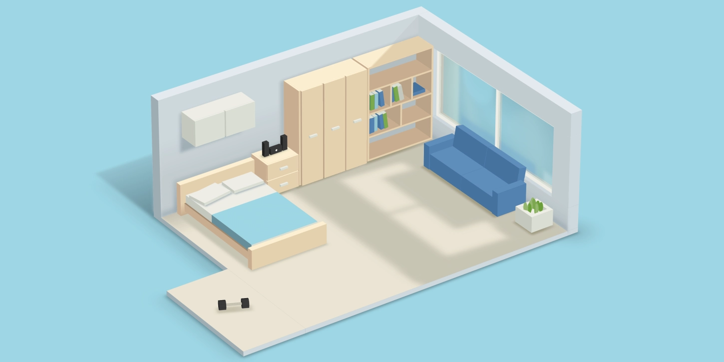 3D CSS 卧室场景设计效果图