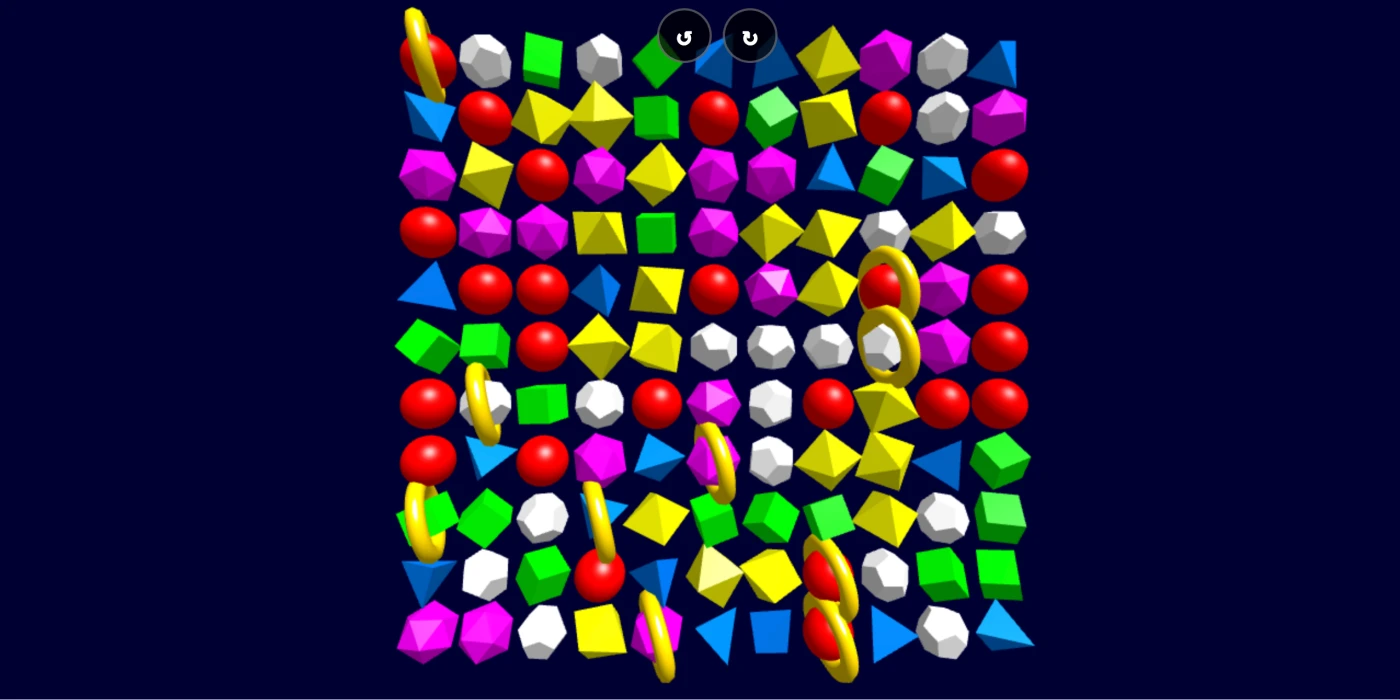 基于 CSS+Three.js 实现的 3D 几何图形连线消除 HTML 小游戏