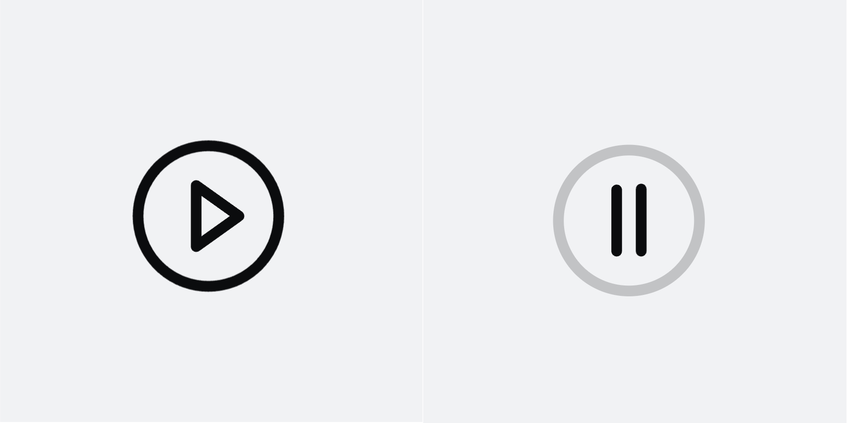 基于 SVG 的播放 / 暂停按钮描边动画效果