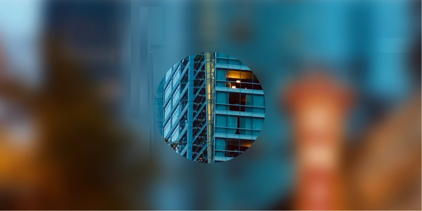 基于 JS+CSS 的鼠标揭示图像交互效果,在模糊的整体照片中呈现圆形的清晰区域