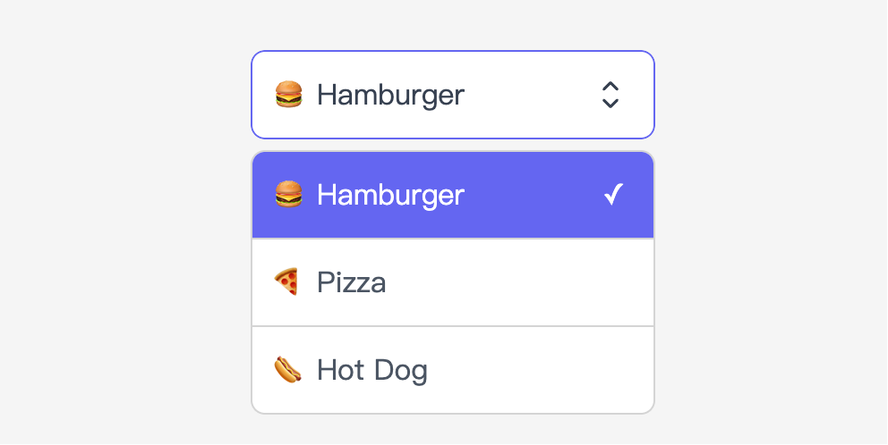 CSS 现代风格带图标的自定义美化下拉选择框