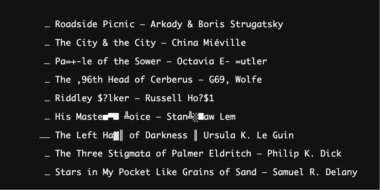 ASCII 字符故障波纹文字悬浮交互效果（CSS+JS）