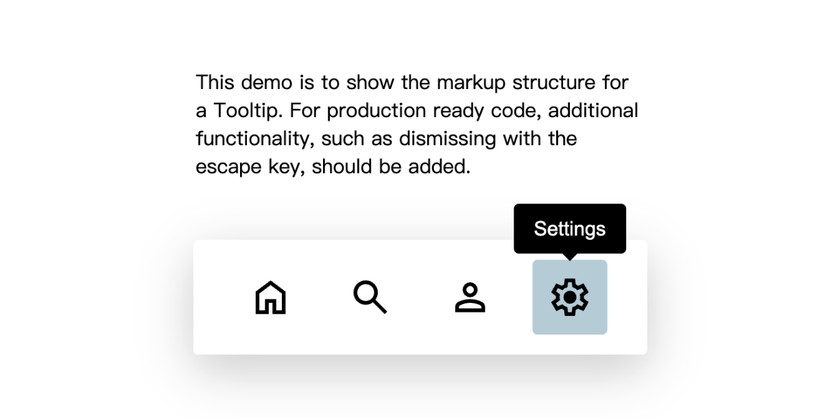 CSS 导航栏图标按钮悬停提示标签效果