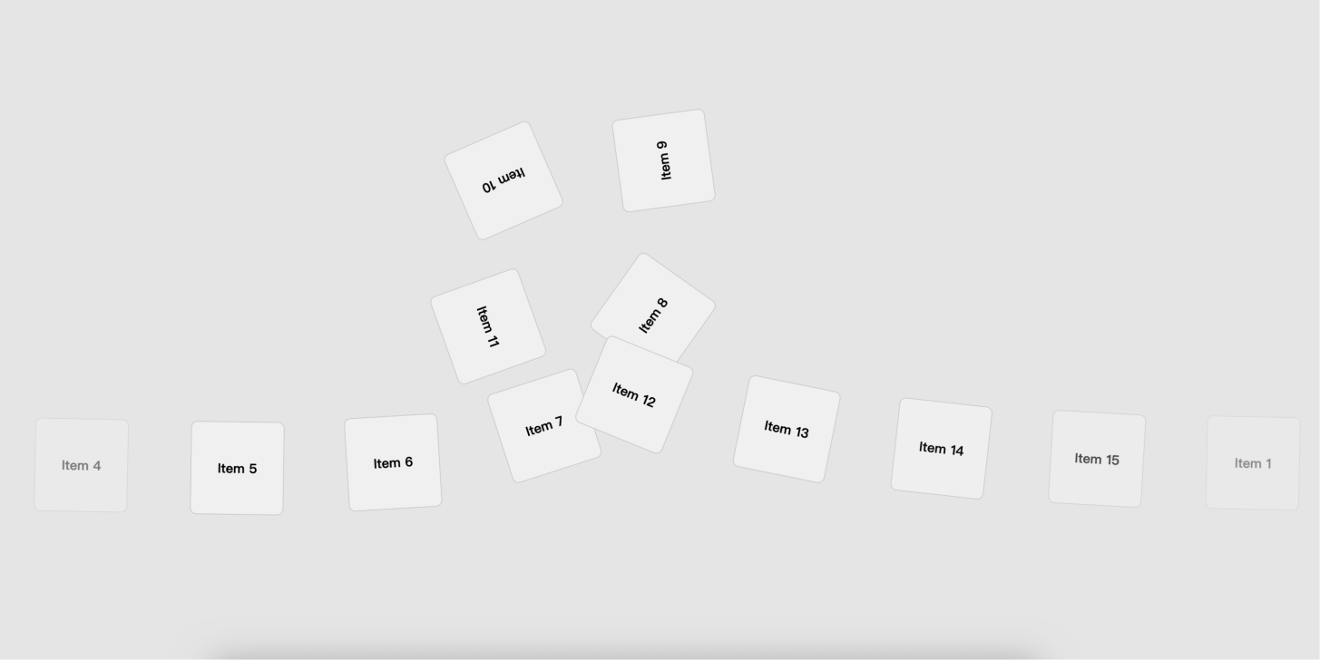 纯CSS打造自定义曲线路径卡片轮播动画效果