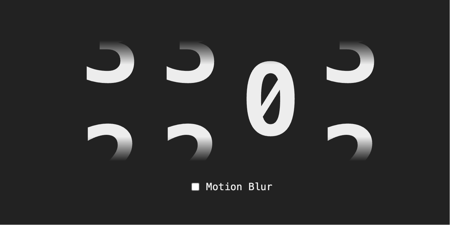 高速变化的模糊数字动画效果（CSS+JS），让数据变化更有动感