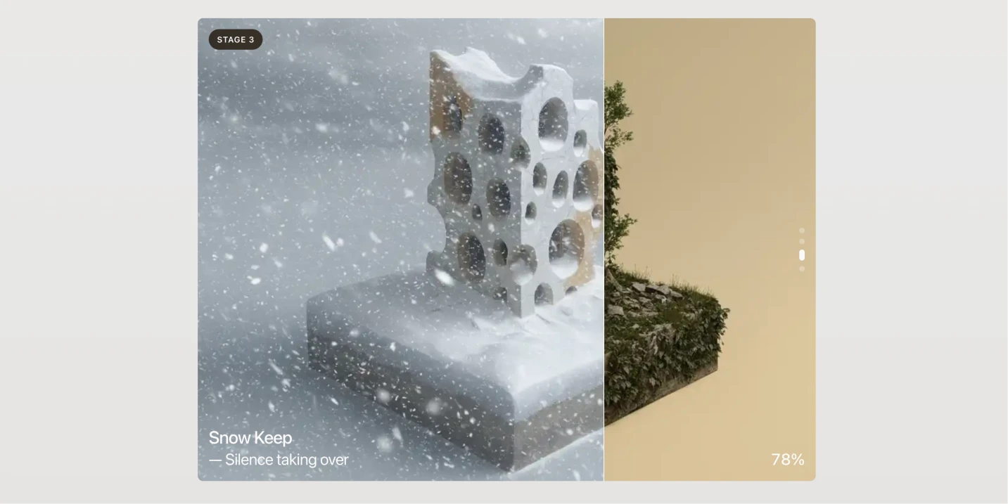 CSS 滚动驱动多阶段照片比较组件：自动适配层的分阶段内容展示工具，让图像叙事更智能流畅