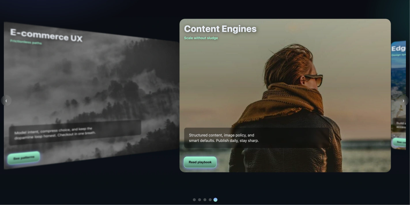 纯原生 JavaScrip 视差轮播图文轮播组件，轻量高效，视觉惊艳！