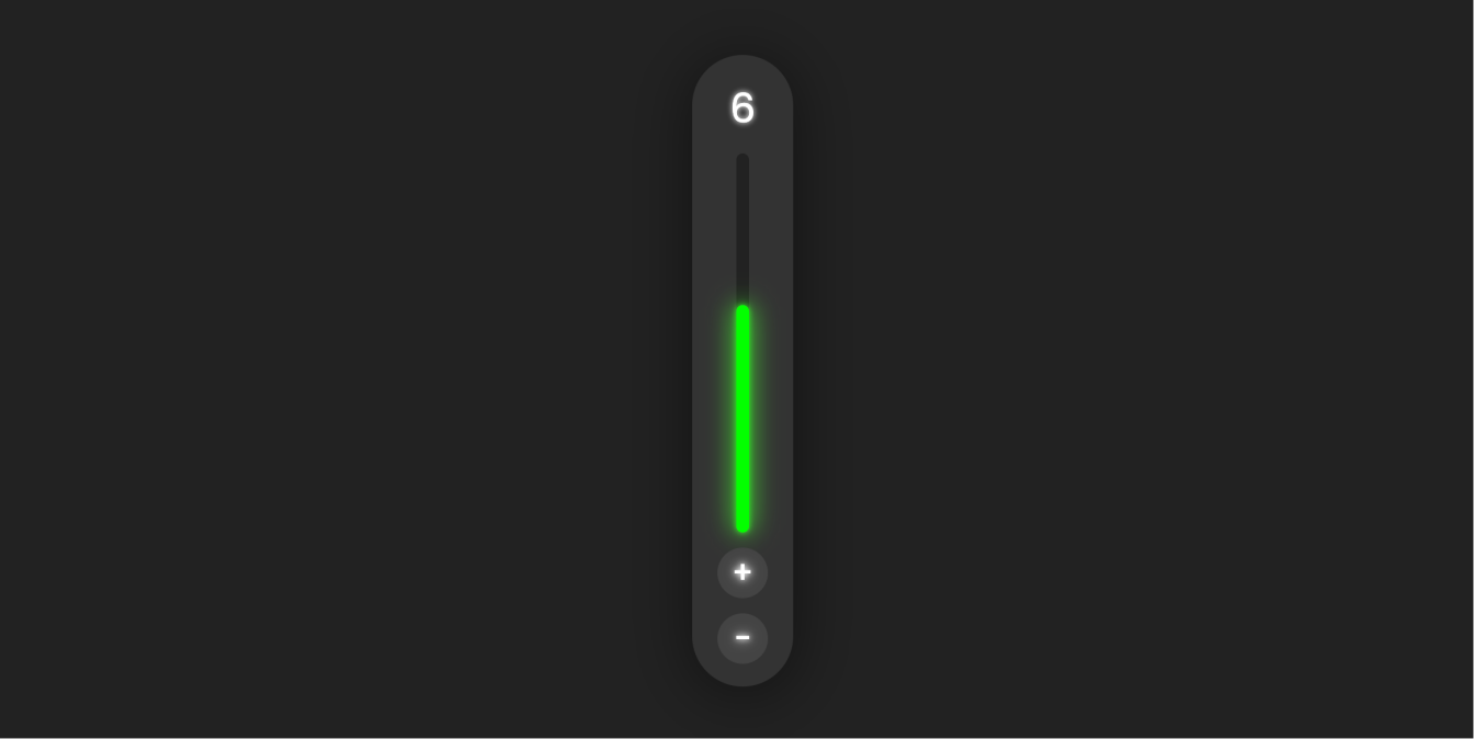 简易版 CSS 垂直数字进度微调器组件源码