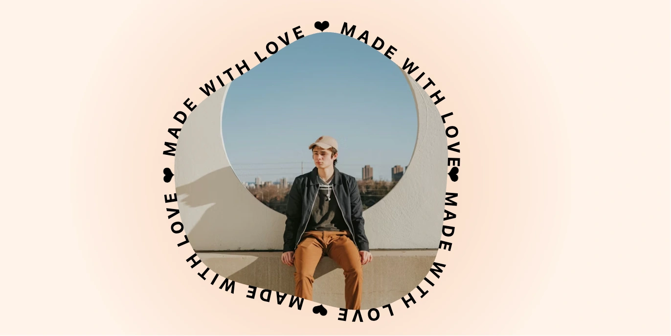 文字环绕不规则边框无限旋转动画效果（CSS+SVG）