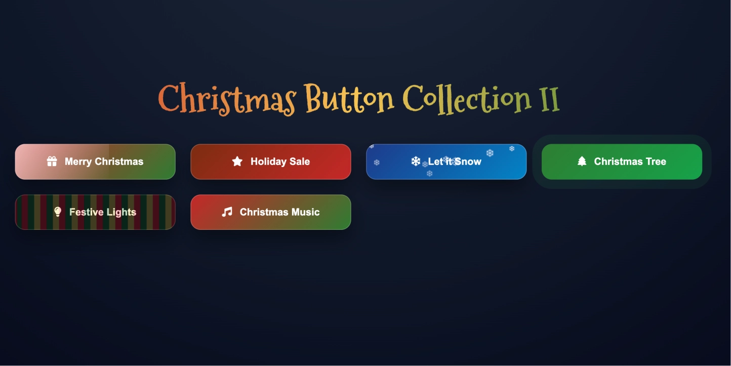 6款带炫彩动画+悬停效果的高颜值 HTML 按钮