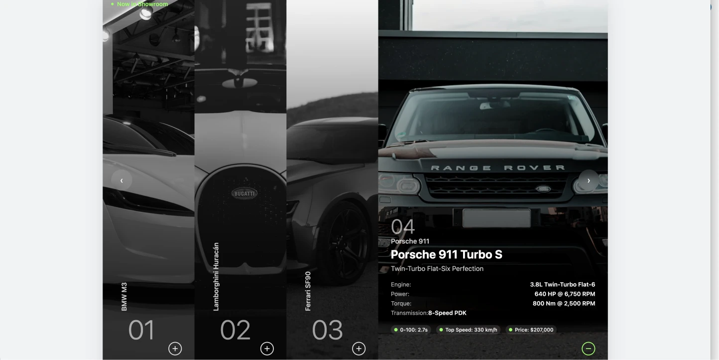 手风琴式自由伸缩图文轮播展示组件（CSS+JS）：打造极具“张力”的高级感产品橱窗