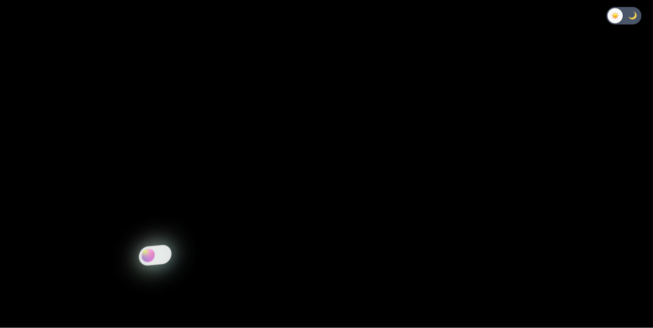 纯 CSS 打造的 3D 悬浮金属发光开关按钮