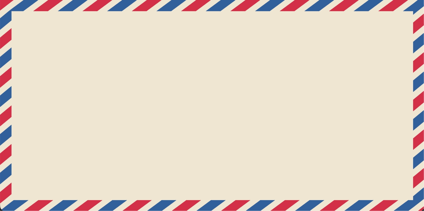 纯 CSS 复刻经典红蓝航空信封边框