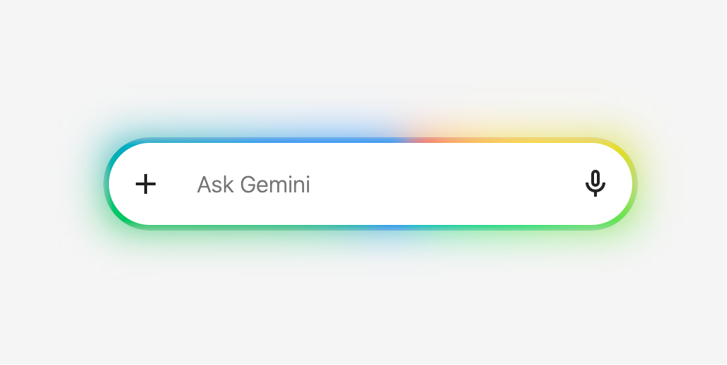 纯 CSS 打造的 Gemini 沉浸式智能输入框(带彩色流光边框)