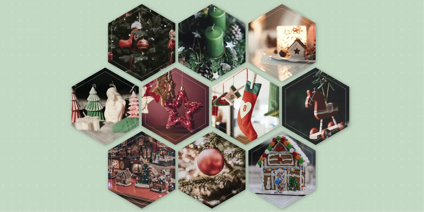 纯 CSS 实现的蜂巢式创意图片墙：用几何美学打破常规的视觉展示方案