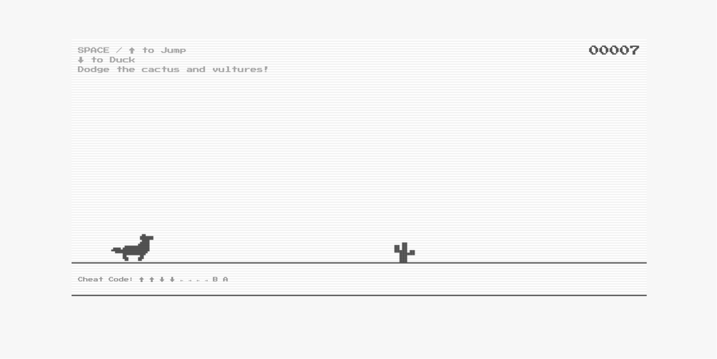 轻量化 HTML5 Canvas 像素风像素马沙漠跑酷小游戏