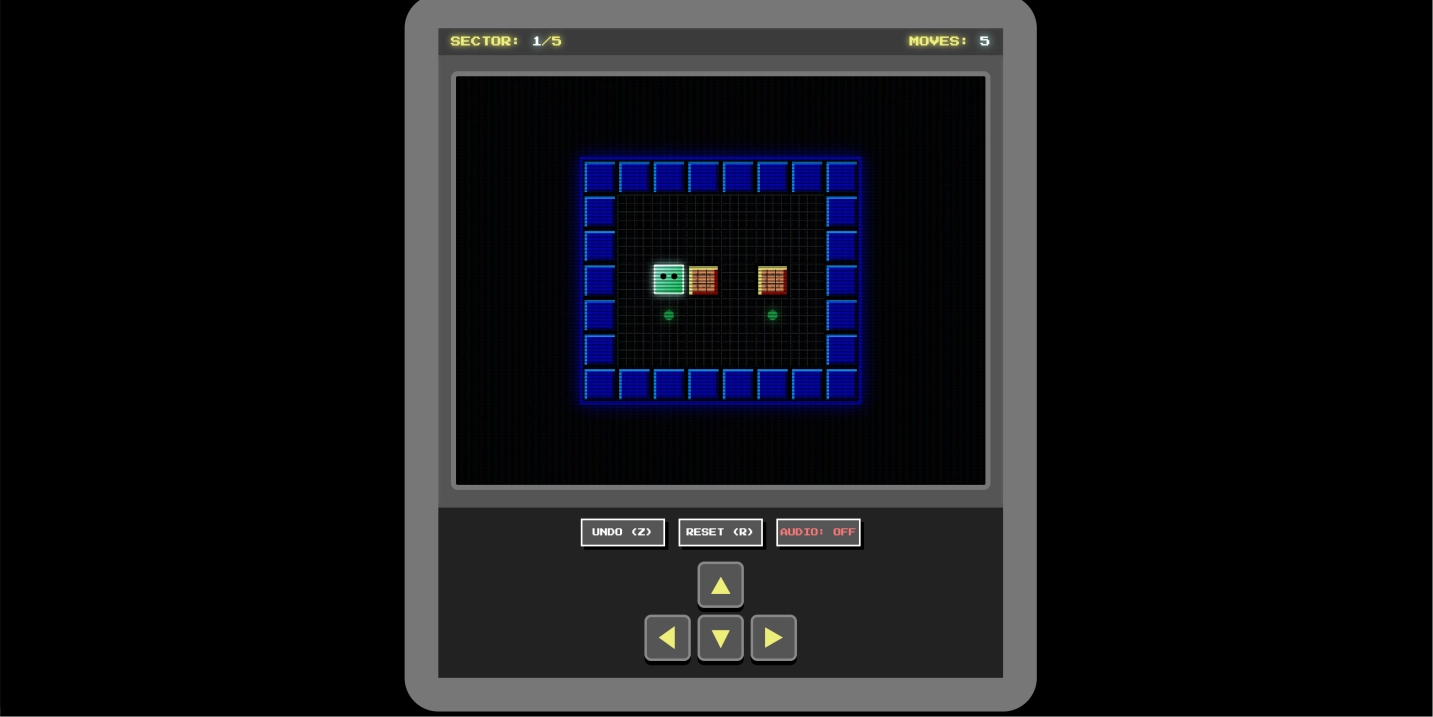 复古像素风格经典推箱子 HTML5 益智小游戏