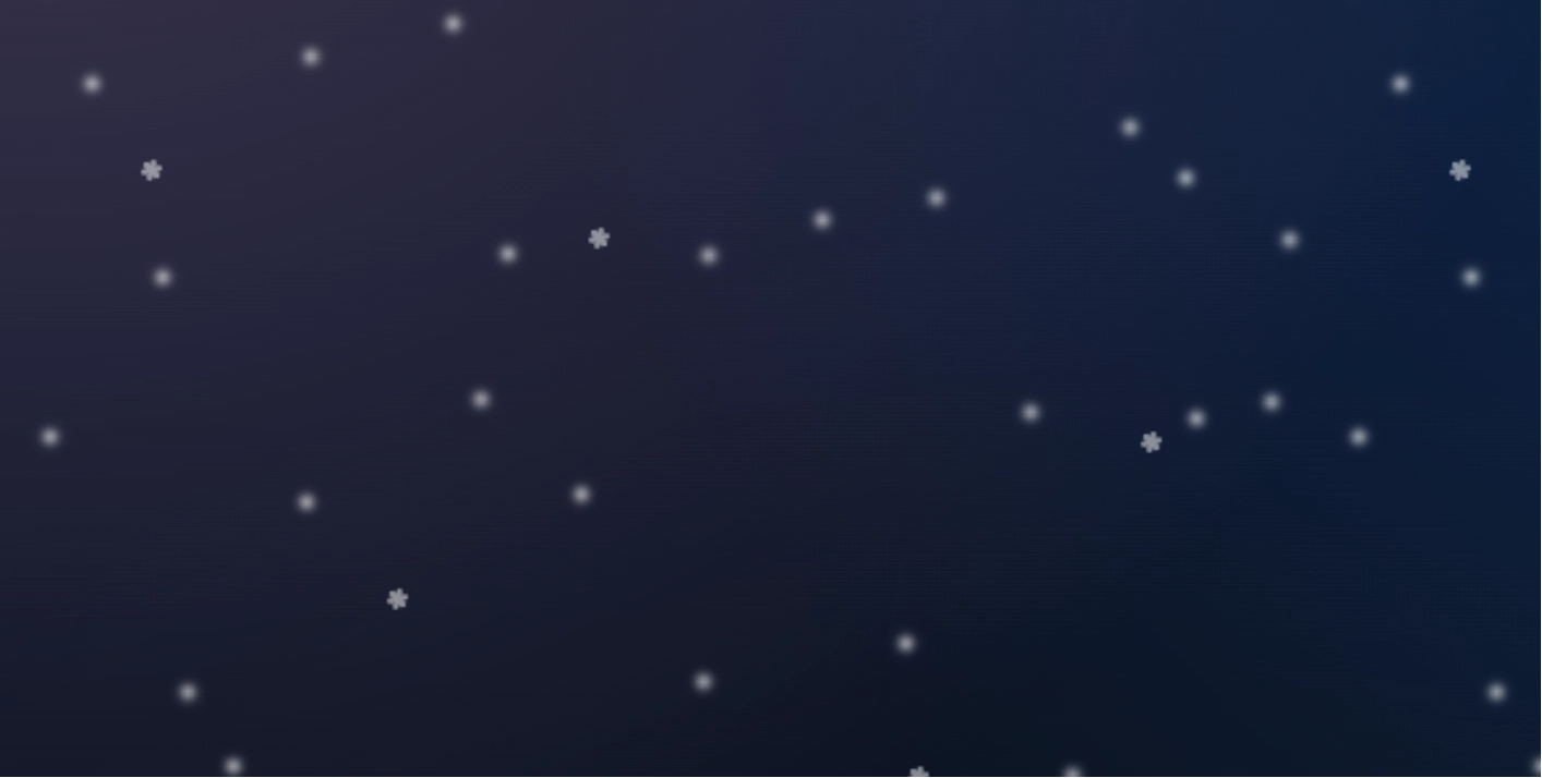 纯 CSS 实现的多层景深冬季雪景背景动画效果