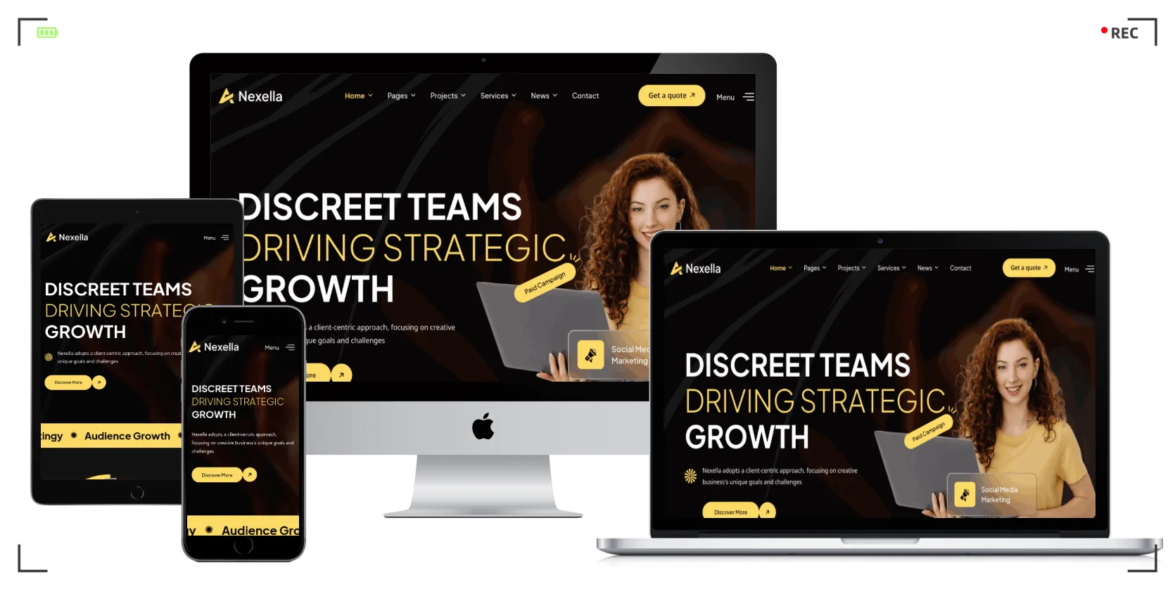 数字营销公司网站模板 - 专业 SEO 推广创意设计机构 HTML 响应式主题,助力营销服务商在线获客