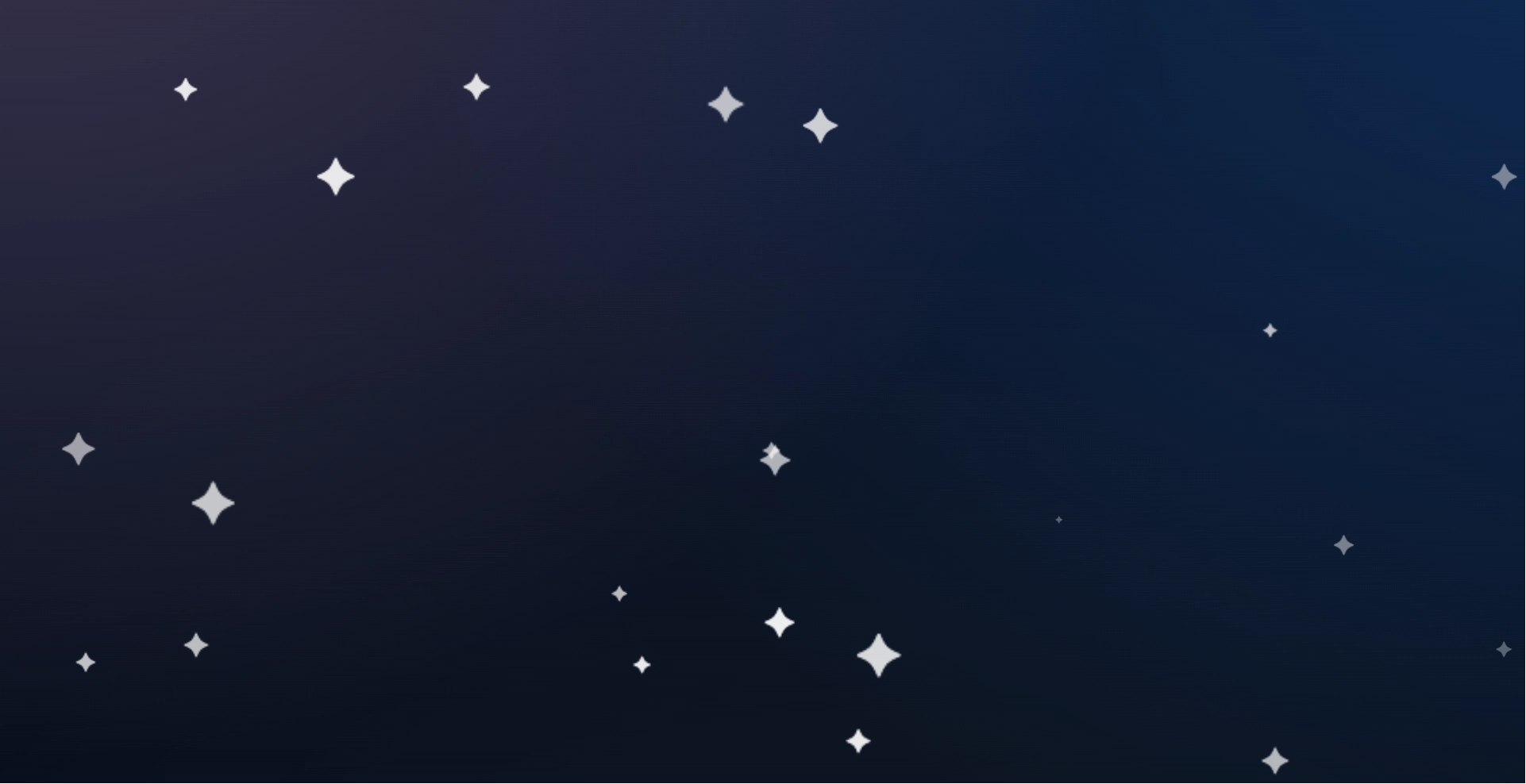 GSAP 动态闪烁星空背景特效，支持响应式+自定义星星数量