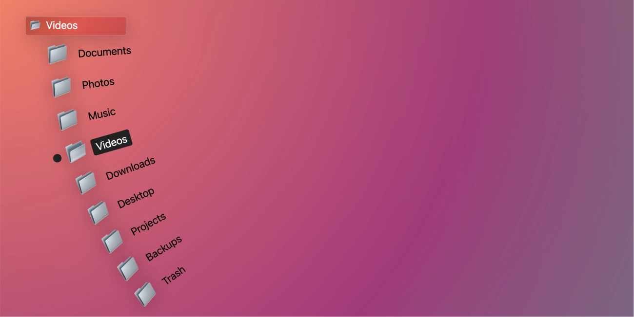 纯 CSS 文件夹堆叠3D扇形下拉选择效果