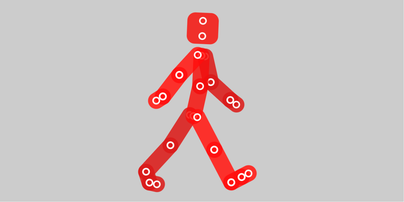 CSS火柴人行走动画：纯样式驱动的骨骼动画