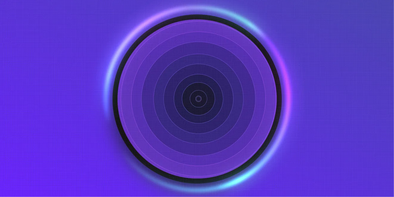 GSAP 鼠标跟随同心圆涟漪动画效果，适用于音乐播放器 UI等场景