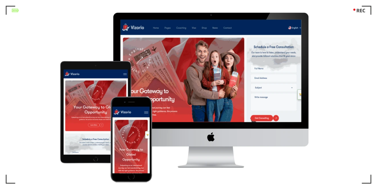 移民签证咨询机构HTML网站模板 | 留学移民旅游签证代理响应式建站模板