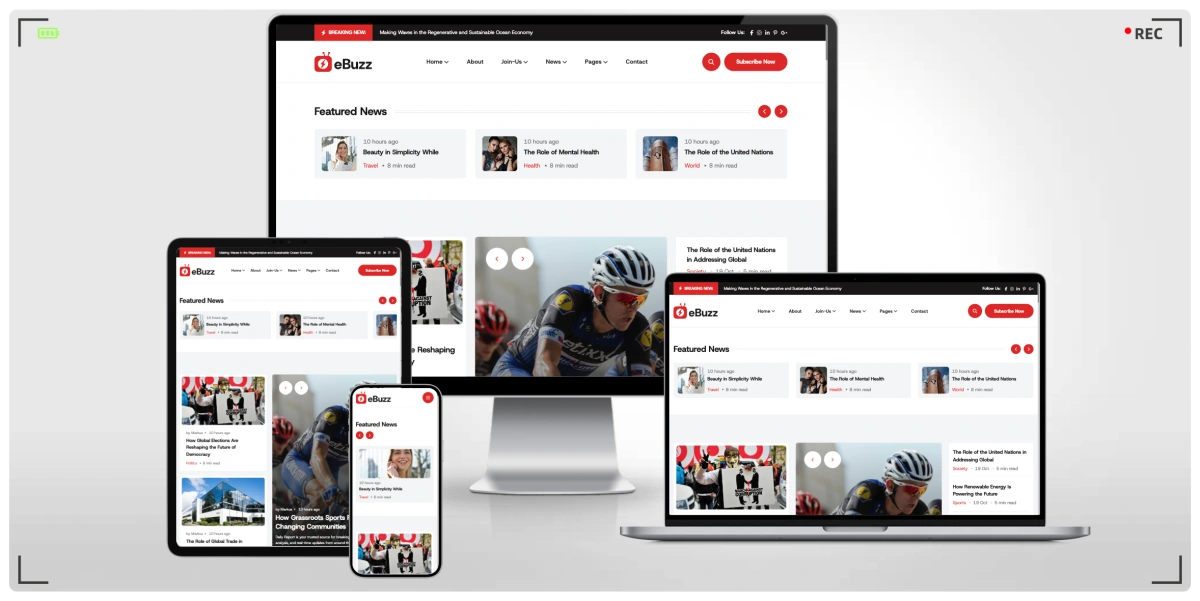 博客新闻资讯网站 HTML 模板 - 适合博主/媒体机构/在线杂志/内容创作者的响应式前端模板