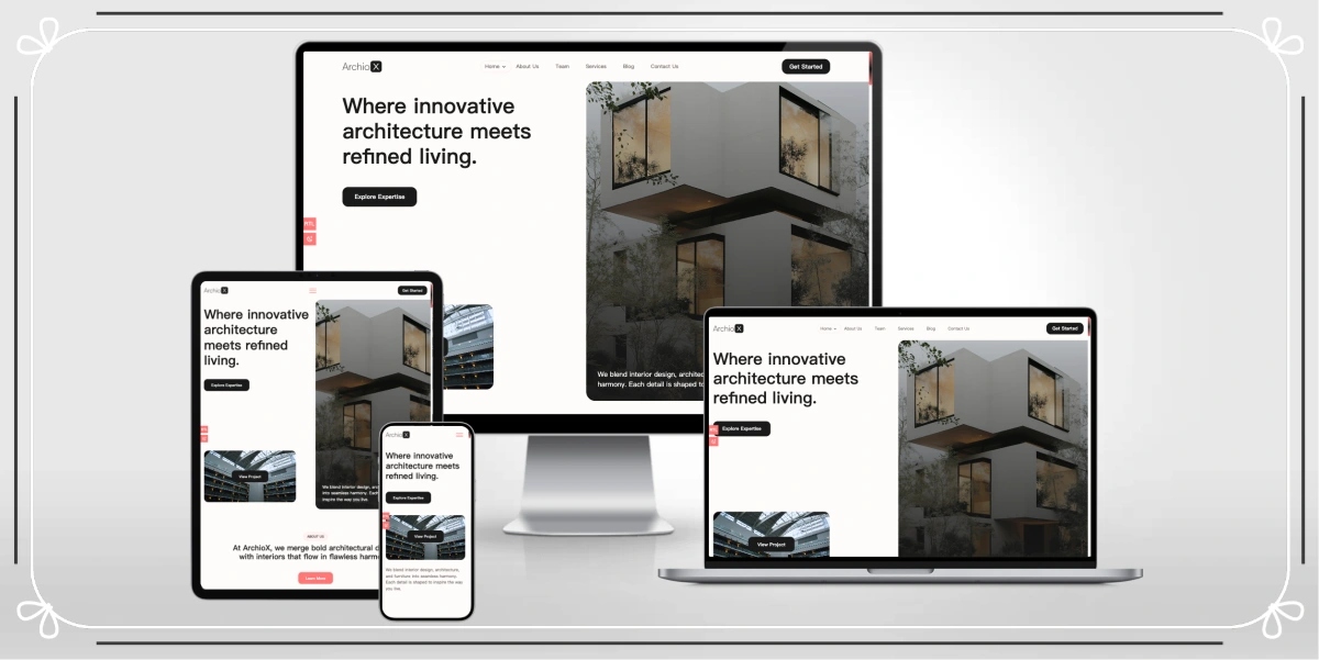 建筑设计师网站HTML模板 - 适合建筑事务所/室内设计工作室的专业响应式前端模板