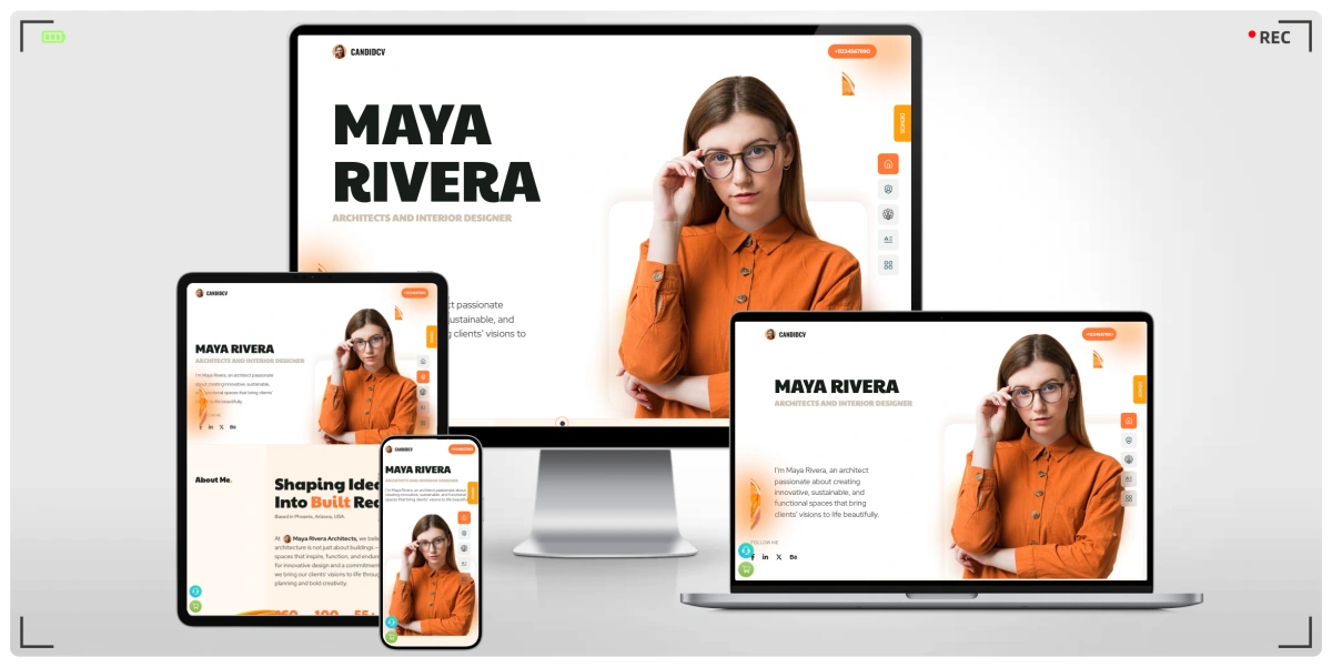 个人作品集简历 HTML 响应式模板，适合求职者、自由职业者与创意人士的专业个人网站建站方案