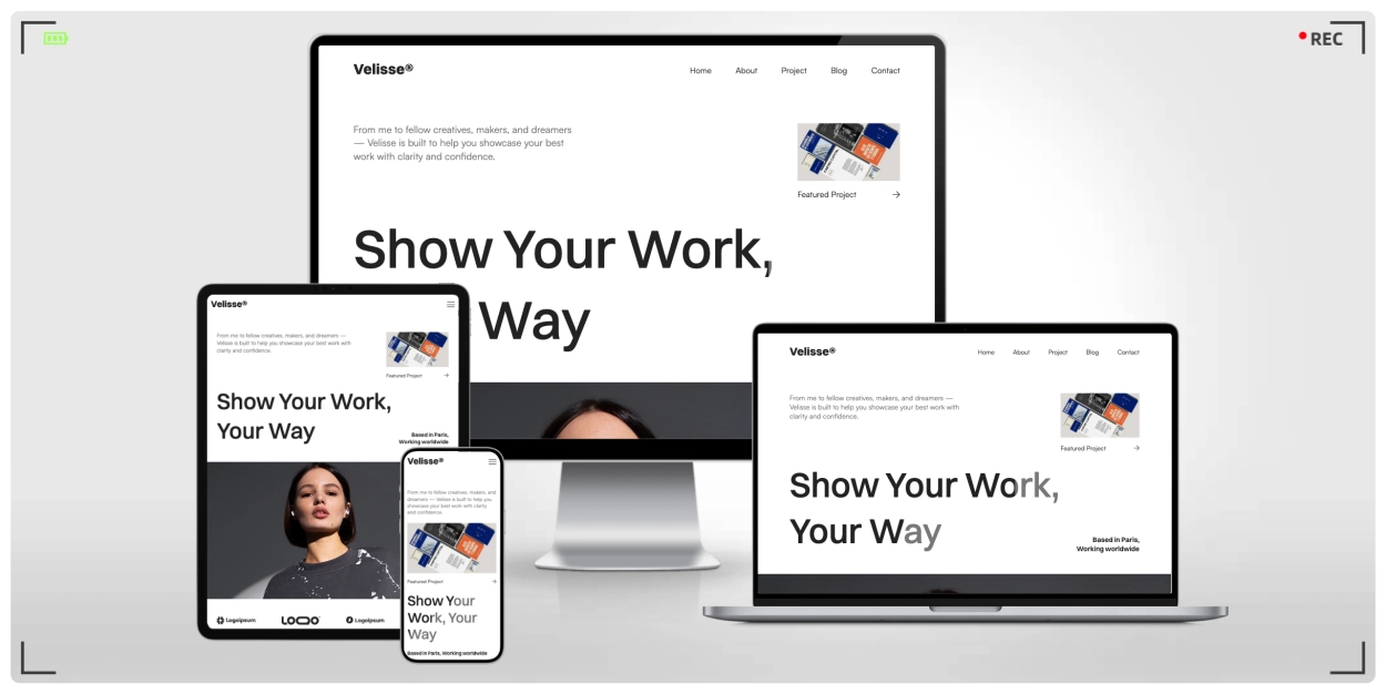 个人作品集与创意机构 HTML 模板，Bootstrap 5 响应式设计，适合设计师与自由职业者