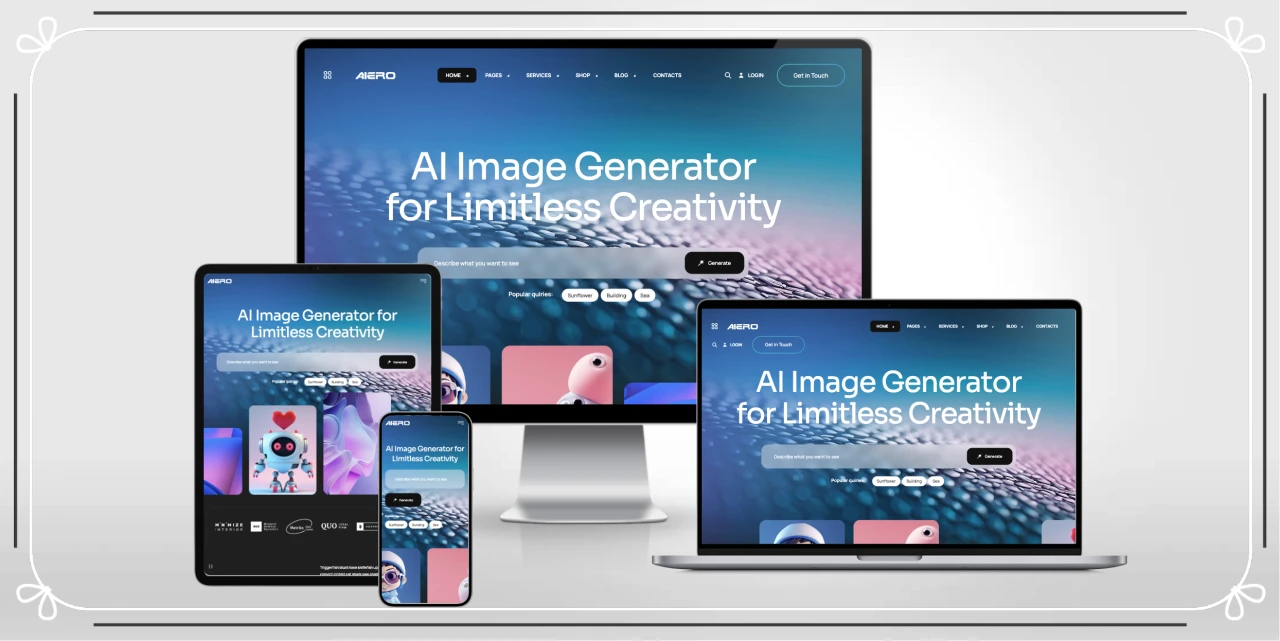 AI 科技公司通用 HTML 网站模板 | 18+ 首页风格·深浅双色·响应式设计
