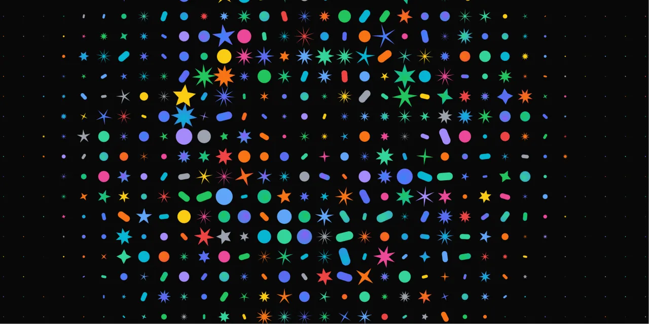 Canvas彩色形状波鼠标交互动效，前端创意多状态网页背景效果