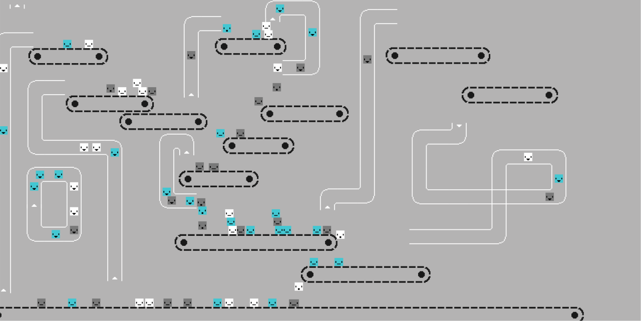 可交互方块工厂自动化流水线系统（CSS+JS），支持自定义配置前端动画