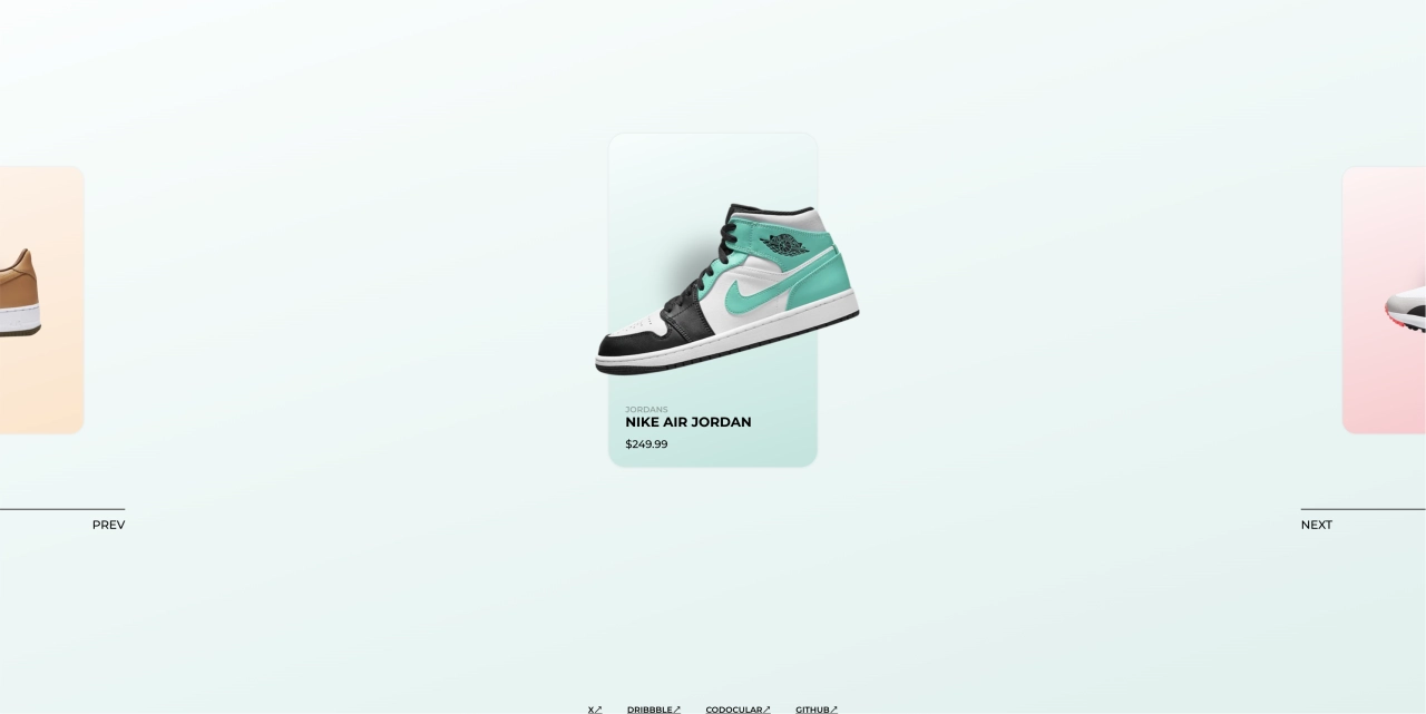 SwiperJS 带进度联动动画商品轮播，电商鞋服产品展示轮播组件！