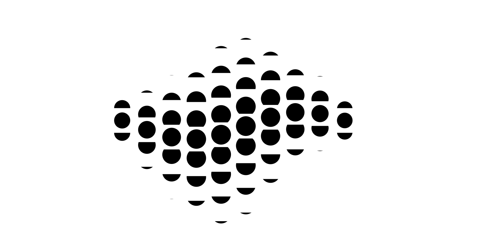 SVG+GSAP 点阵缩放过渡（Loading）动画，圆点阵列空间动效