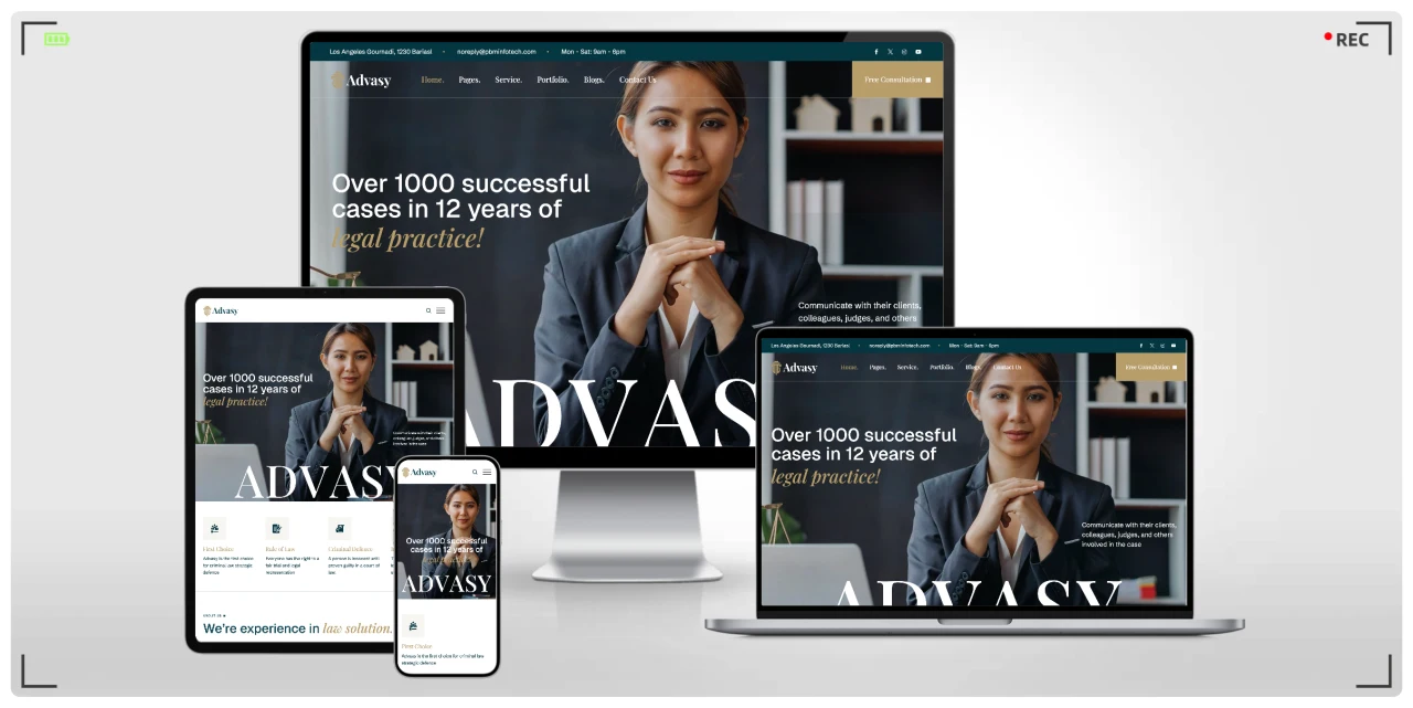 律师事务所网站模板，专业法律服务HTML模板，响应式设计，适合律所/法律顾问建站