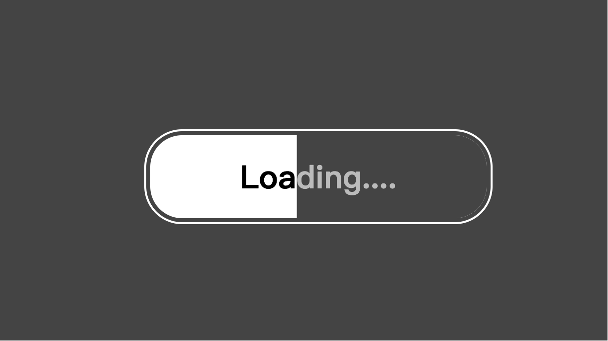 纯 CSS 自动对比度 Loading 加载进度条动效