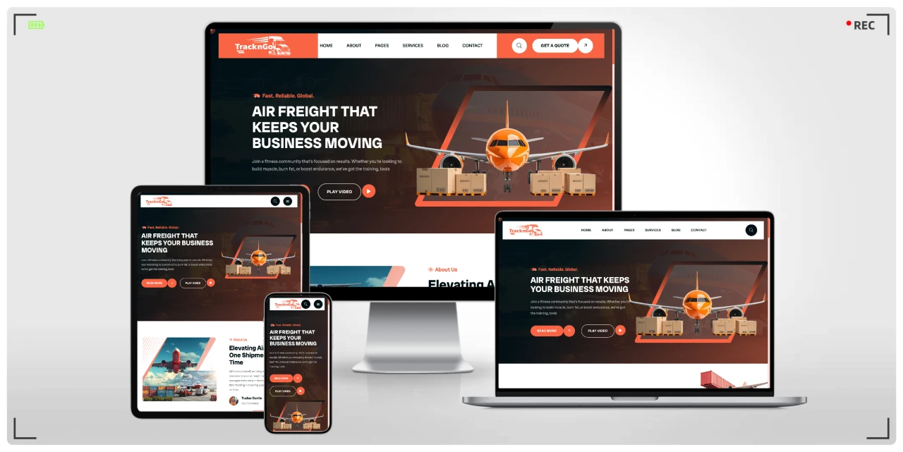 物流运输HTML网站模板，Bootstrap5响应式多页面物流快递企业建站模板