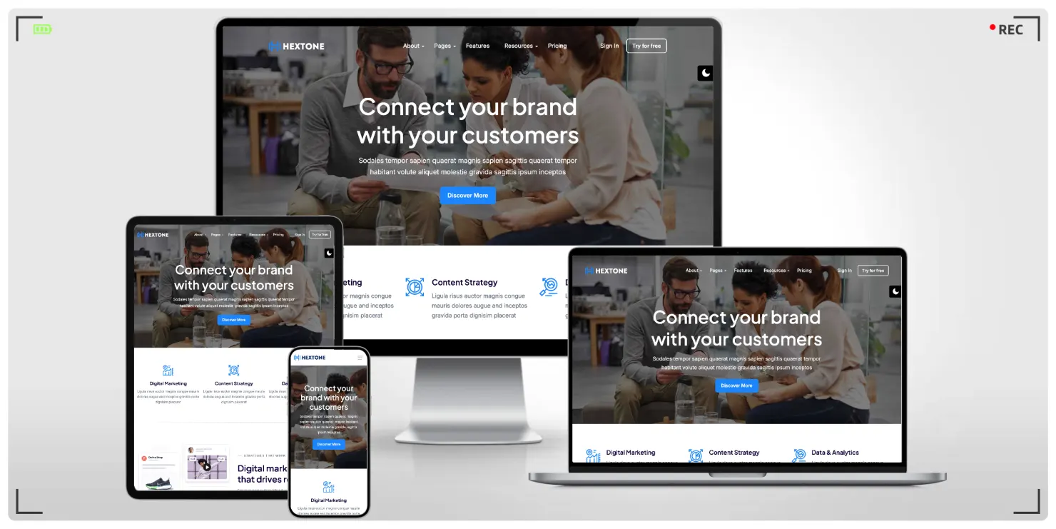 软件、SaaS等IT服务企业专用 Tailwind CSS 响应式网站模板