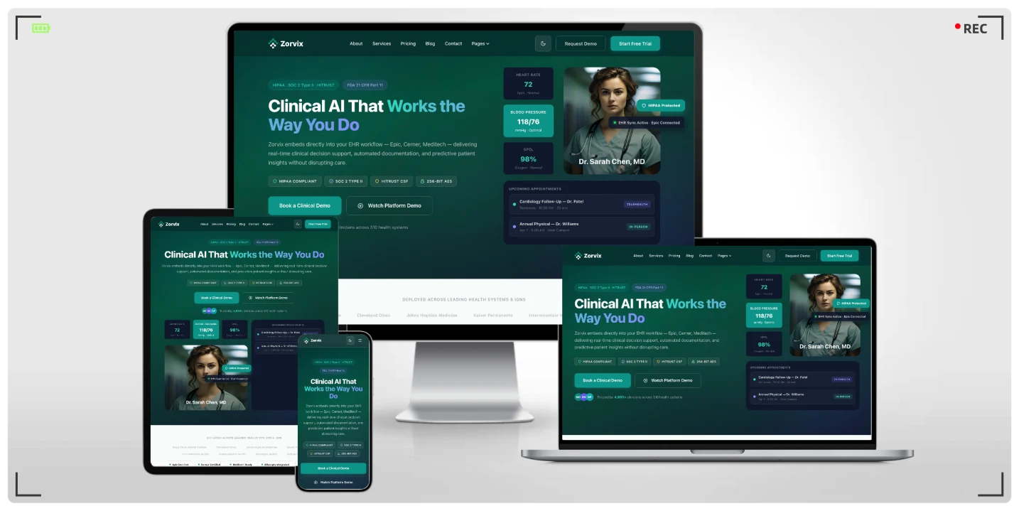 SaaS 与人工智能创业公司专用 HTML 响应式网站模板