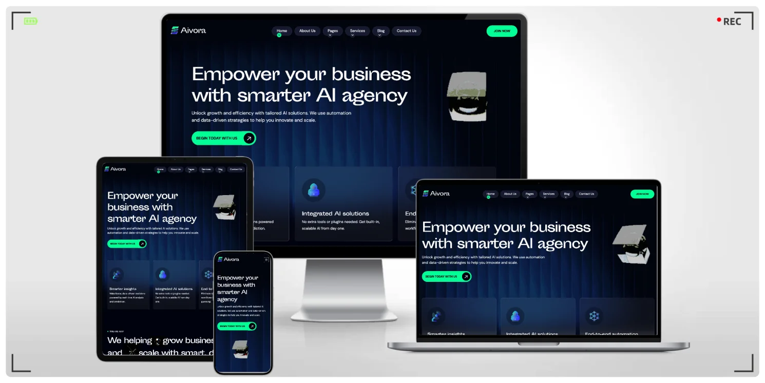AI人工智能科技企业专用 Bootstrap 网站模板